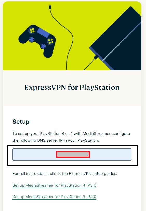ExpressVPN for PlayStation 1