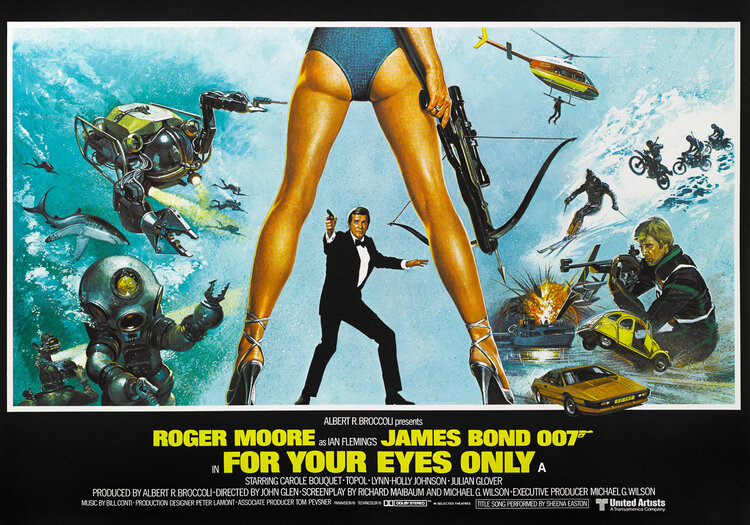 For Your Eyes Only, James Bond Movie Poster_40x28in