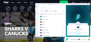 watch nhl on kayo with surfshark vpn