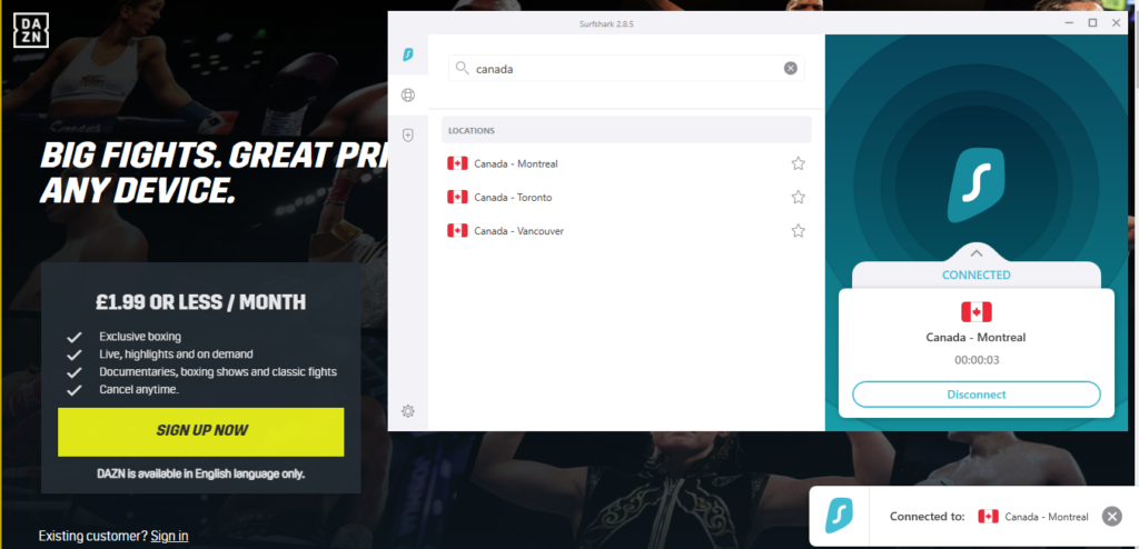 surfshark-unblock-DAZN-to-watch-Betvictor-Shootout-Snooker-from-anywhere
