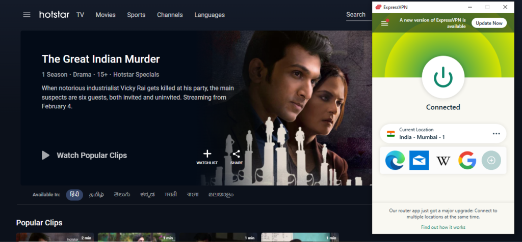 expressvpn-unblocking-hotstar-to-watch-the-great-indian-murder-in-canada
