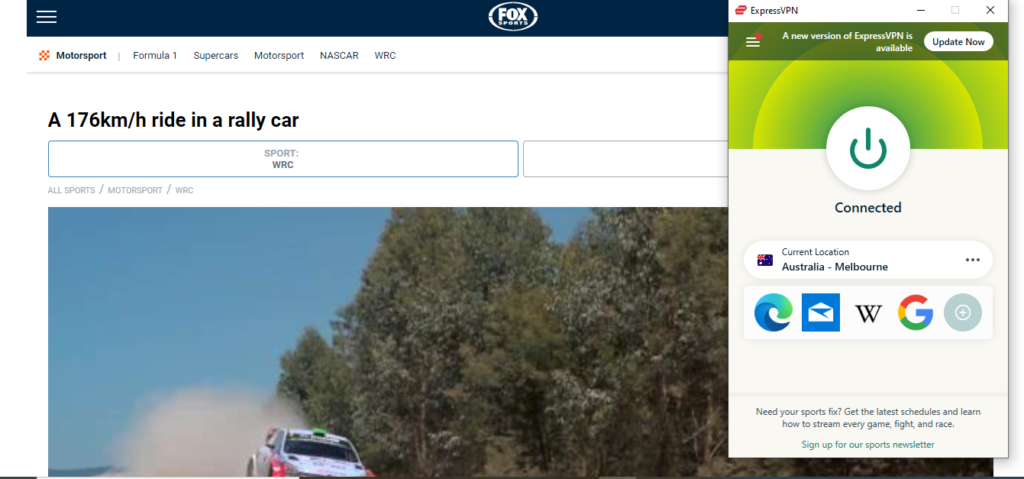 expressvpn-unblock-foxsports-to-watch-wrc-from-anywhere