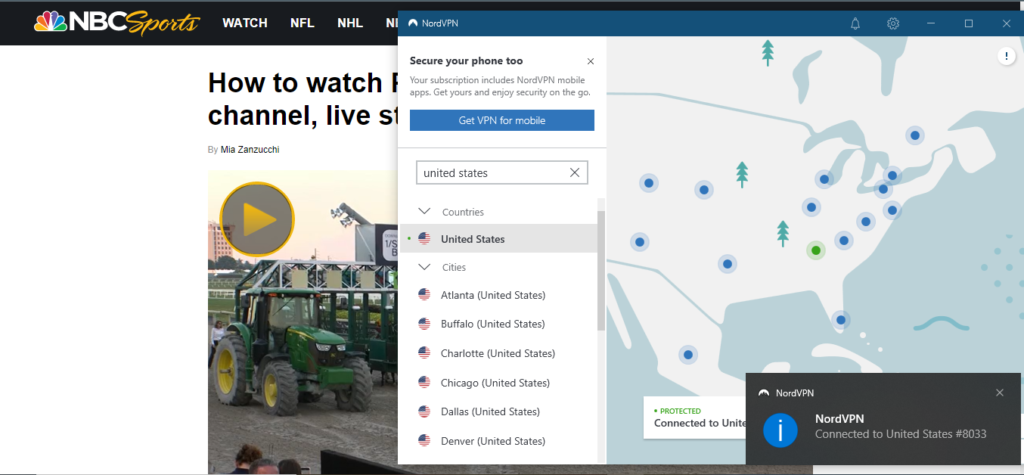 nordvpn-unblocking-nbc-to-watch-Pegasus-cup-from-anywhere