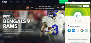 unblocking-kayo-with-expressvpn-to-watch-super-bowl-from-anywhere