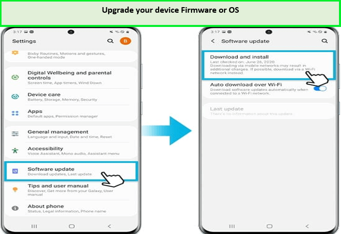 Upgrade your Device Firmware or OS us