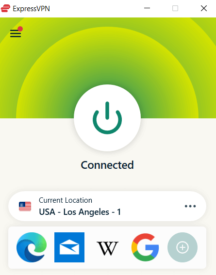  Connectez-vous au serveur USA sur VPN. 