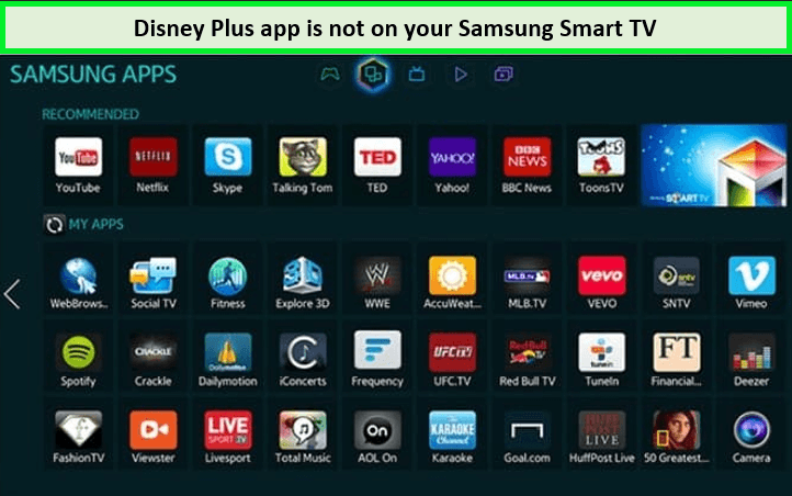  De Disney Plus-app is niet beschikbaar op Samsung Smart TV. in - Nederland 1) (1) 