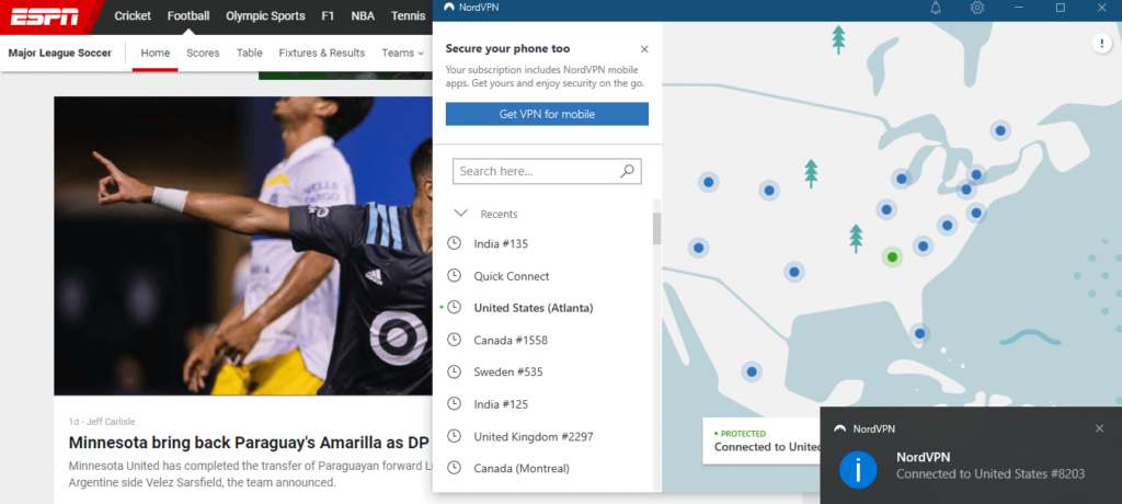 nordvpn-unblock-espn-to-watch-mls-from-anywhere