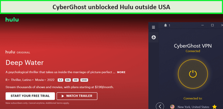 cyberghost-unblocked-hulu-in-Canada