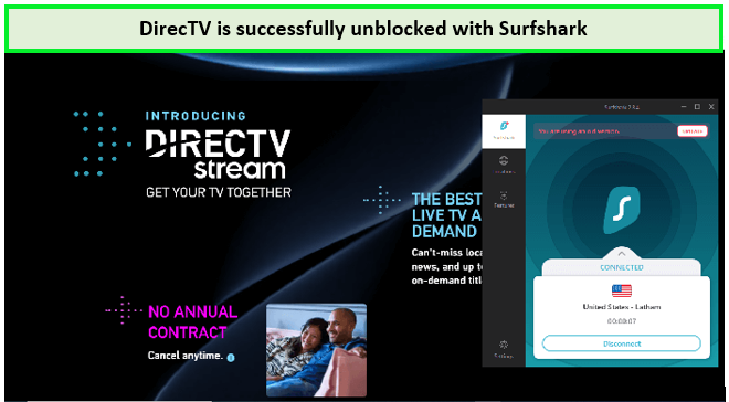 directv-successfully-unblocked-with-surfshark-in-australia