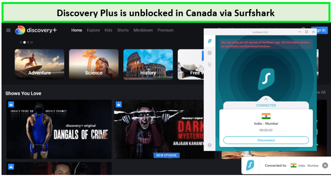 Surfshark-unblocks-Discovery-Plus-Canada