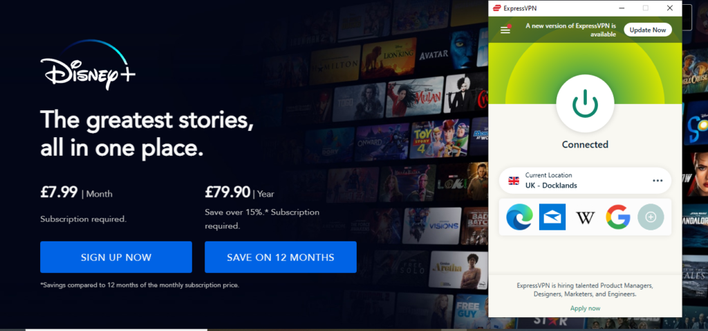 ExpressVPN - Recommended VPN to Watch Encanto on Disney Plus outside UK