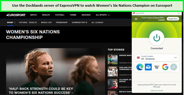 expressvpn-ublock-eurosport-to-watch-women-six-nation-in-canada