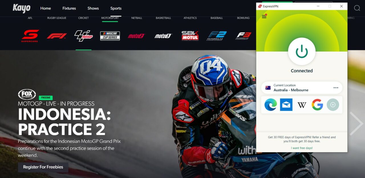 unblocking-kayo-with-expressvpn-to-watch-motogp-from-anywhere