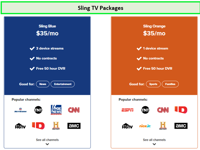 Sling-TV-packages