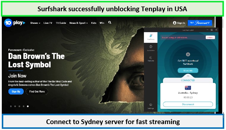 unblocking-10play-with-surfshark-in-usa