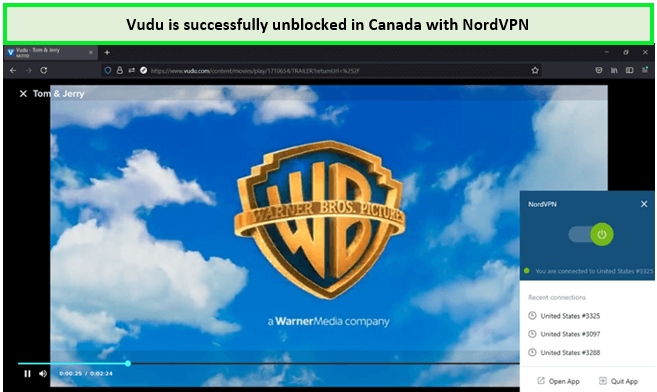 NordVPN-unblocks-Vudu-in-Canada