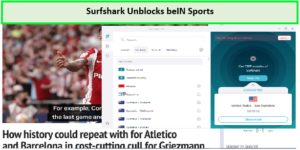 surfshark-unblock-bein-sports--to Watch-Ligue-1-Online-Outside-USA 