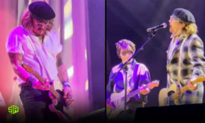 Johnny Depp Makes a Surprise Appearance at Jeff Beck’s Concert in England