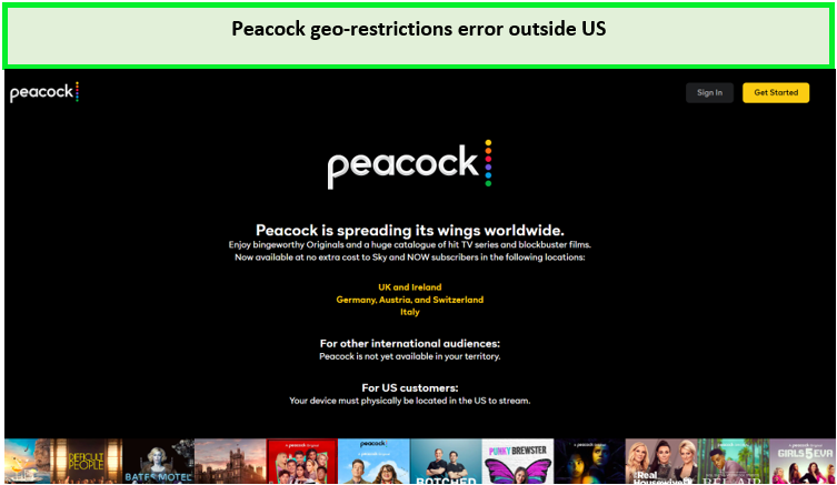 Peacock-geo-restrictions-error-outside-US