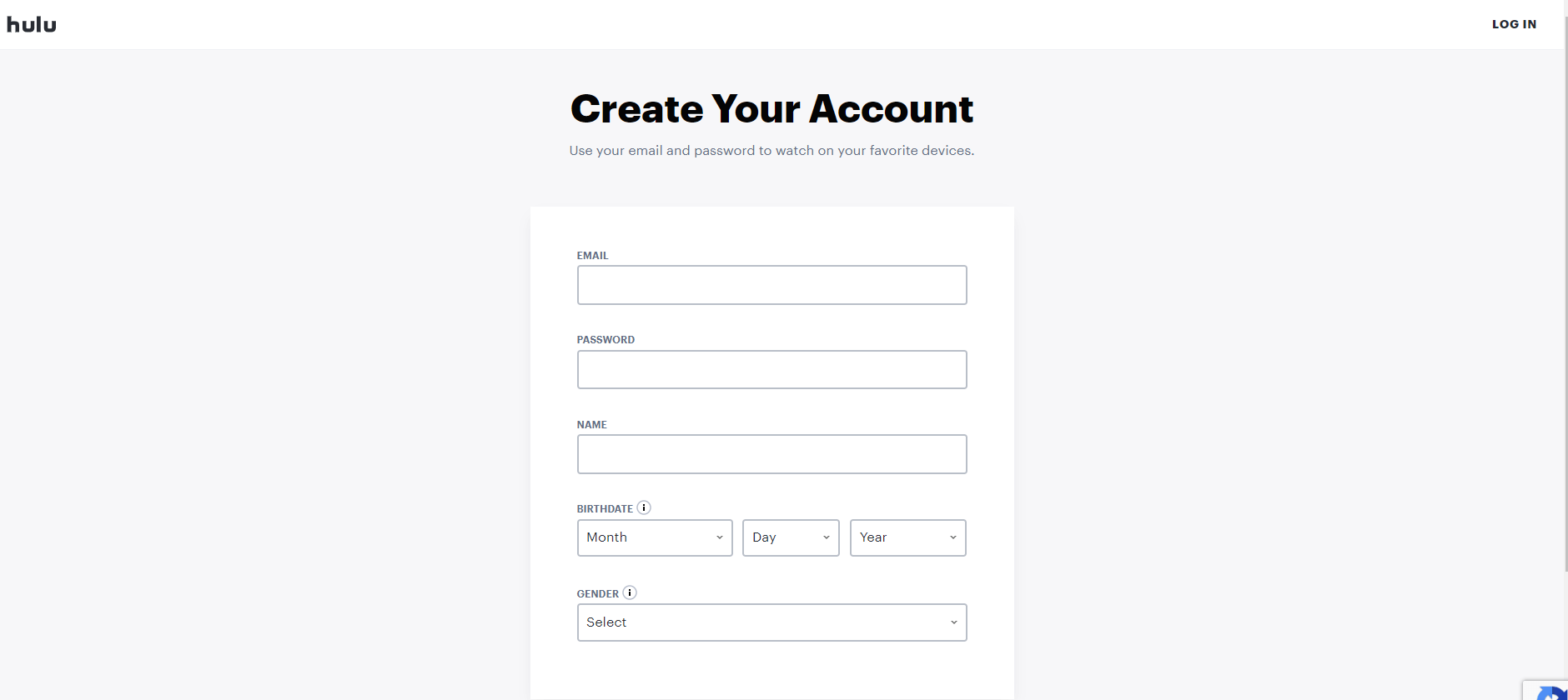 create-hulu-account 
