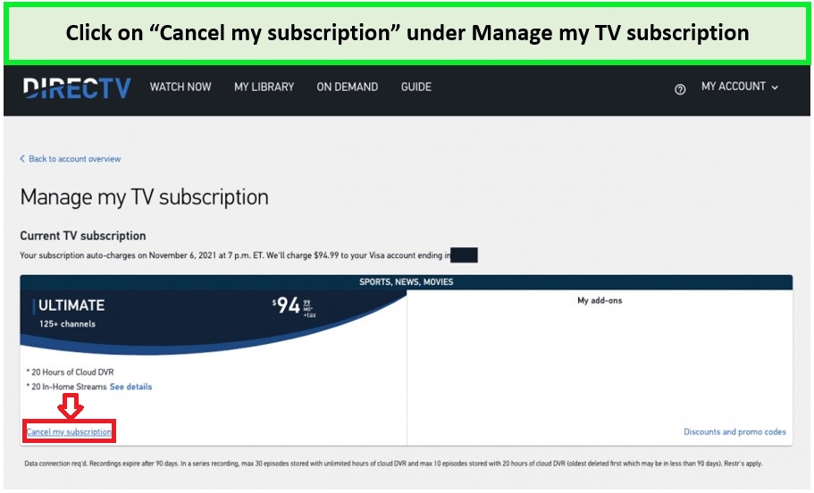 cancel-directv-stream-subscription-in-ca