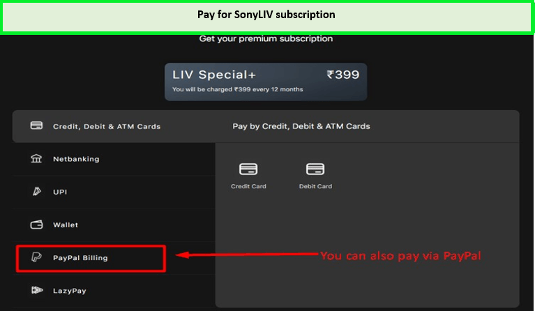 sonyliv-payment-details
