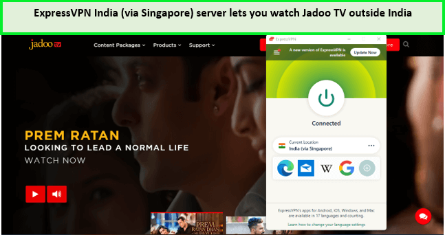 expressvpn-unblock-jadoo-tv-outside-india