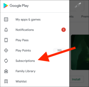 select-the-subscriptions-option