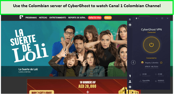 cyberghost-unblock-colombian-channel-us