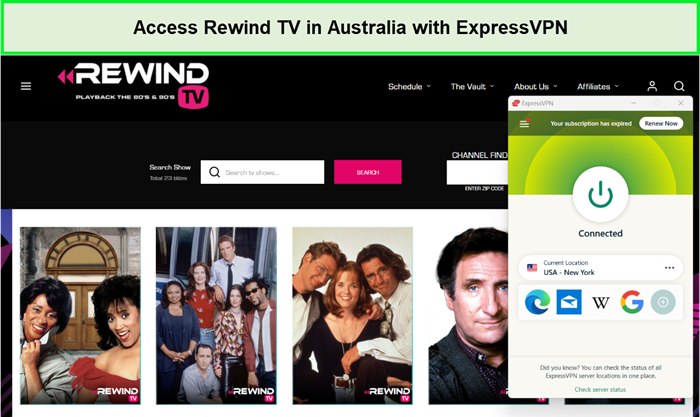 watch rewind tv in australia with expressvpn