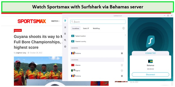 watch-sportsmax-with-surfshark-in-usa