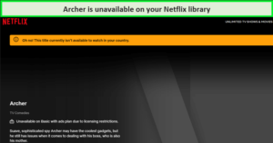 archer-is-unavailable-on-netlfix-library-in-Australia