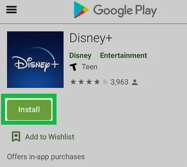  instalar la aplicación de Disney Plus 