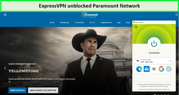 paramount network in-Italy
