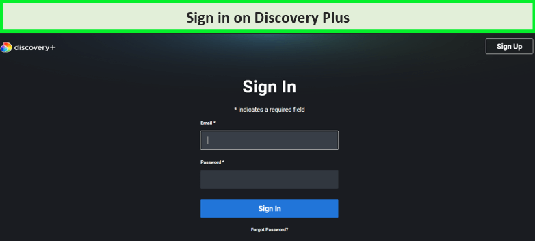  iniciar sesión en el sitio web de Discpvery Plus 