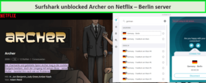 surfshark-unblocked-archer-on-netflix-in-Germany