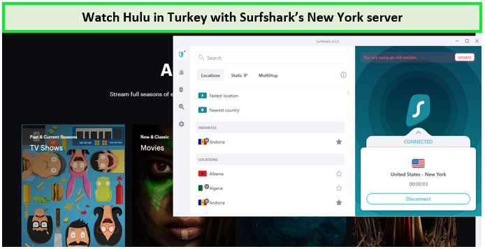 unblock-hulu-in-turkey-with-surfshark