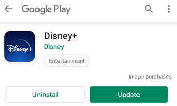  aggiorna l'app di Disney Plus in - Italia 