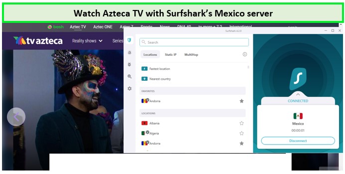 watch-azteca-tv-in-ca-with-surfshark