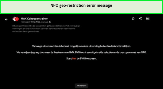 NPO-geo-restrcition-error-message-outside-netherland