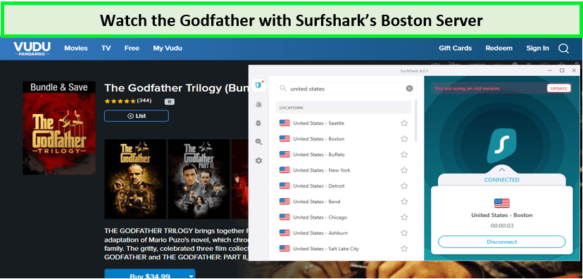 Watch the Godfather with Surfshark