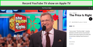  Nimm eine YouTube-TV-Show auf dem Apple TV auf. 