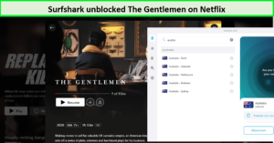 surfshark-unblocked-the-gentlemen-on-Netflix-outside-Australia