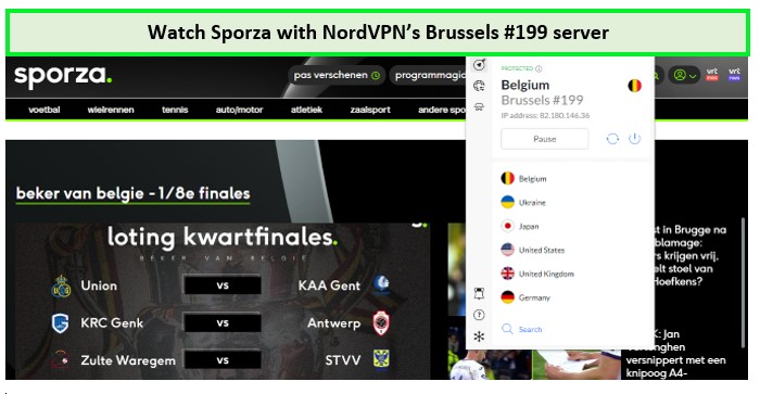 watch-sporza-with-nordvpn-in-France