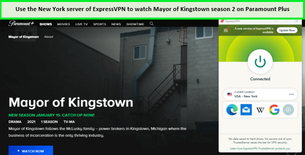 expressvpn-unblock-mayor-of-kingstown-season-2-on-paramount-plus-outside-usa