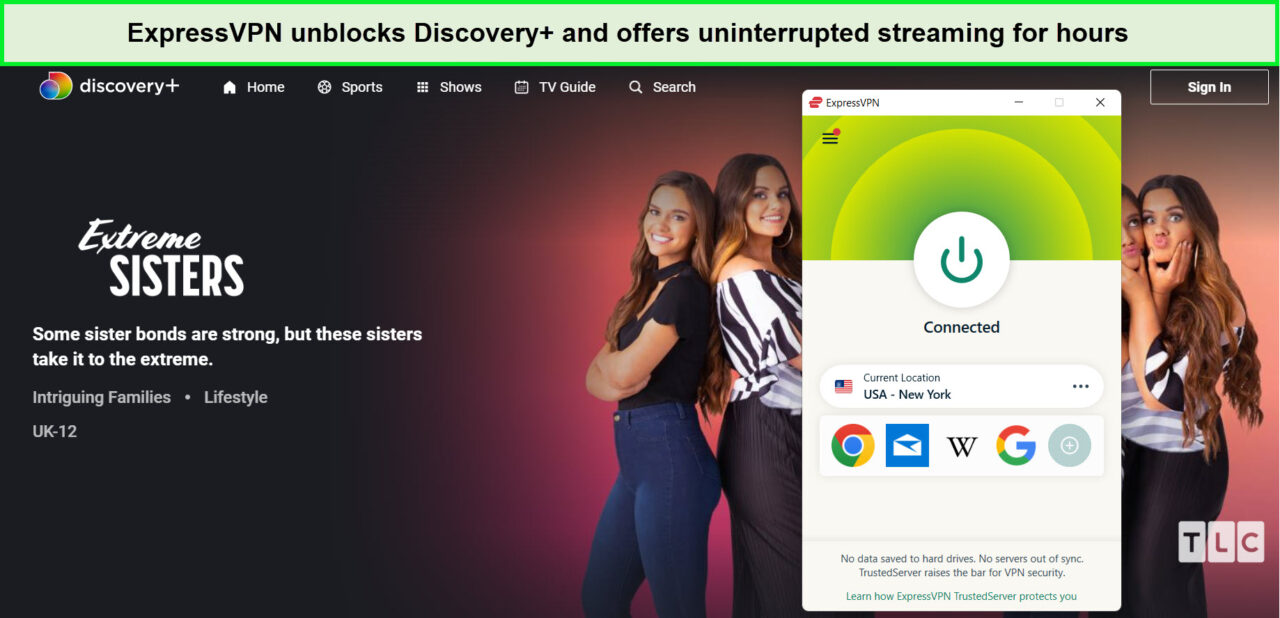 expressvpn-unblocks-extreme-sisters-on-discovery-plus-outside-usa
