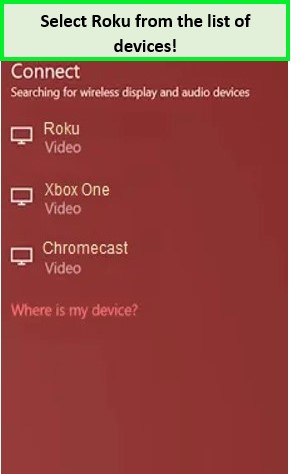 select-roku-from-list-of-devices