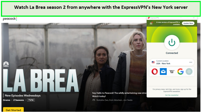Watch-La-Brea-season-2- outside USA-with-ExpressVPN-New-York-server