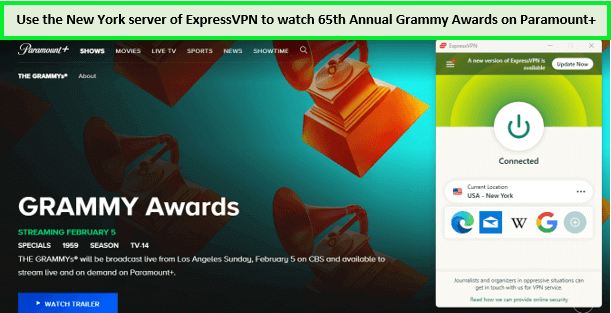 ExpressVPN-unblock-Grammy-Awards-on-Paramount-Plus